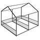 preview thumbnail 5 of 35, Metal Twin Size House Platform Beds, Two Shared Beds