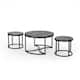 Gerrish Modern Industrial Coffee Table Set by Christopher Knight Home - Gray + Pewter