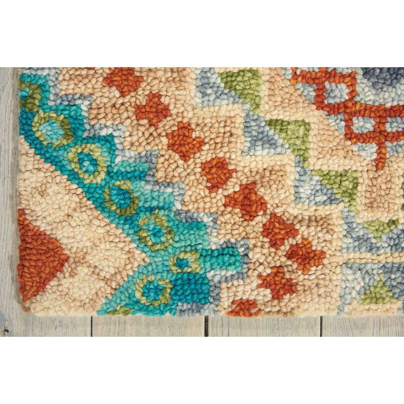 Nourison Vibrant Tribal Geometric Diamond Area Rug