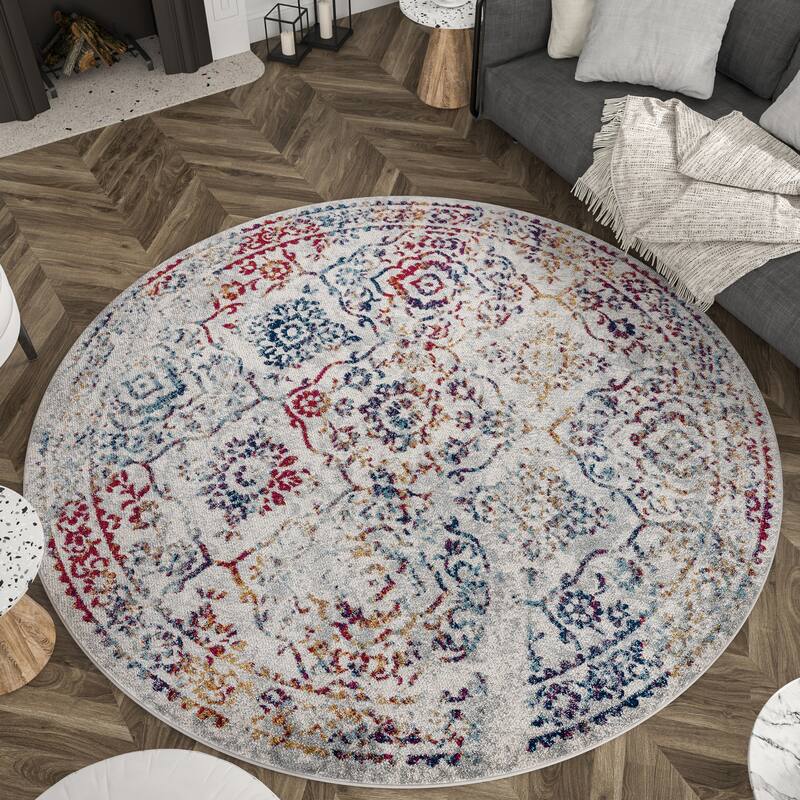 Gematria Bohemian & Eclectic Oriental Indoor Area Rug