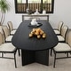preview thumbnail 7 of 22, Solid Wood 79'' Oval Dining Table for 8 People Nordic style - 79*33.5