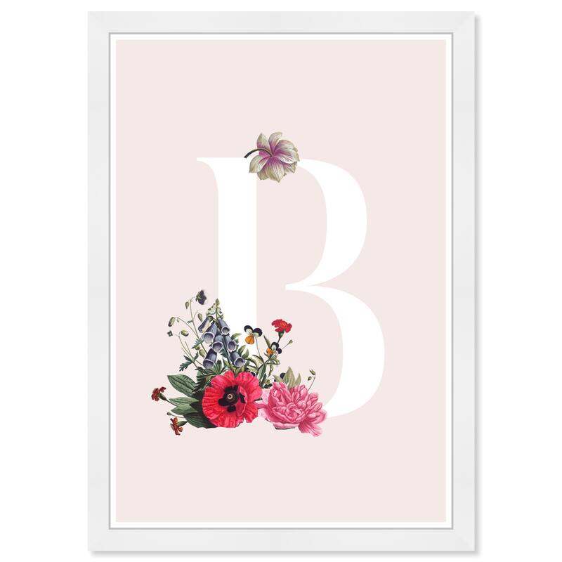 Wynwood Studio Prints Floral and Botanical Botanical B Pink and Pastel Pink Modern & Contemporary Wall Art Canvas Print
