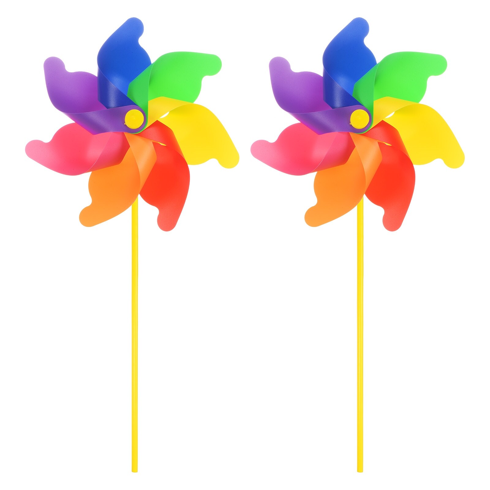 Garden partyプリン Rainbow Pinwheels Plastics Windmill for Party Decorations