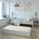 preview thumbnail 19 of 29, Black Metal Twin Size Trundle Platform Bed Frame with Wooden Slat Support and Space-Saving Design
