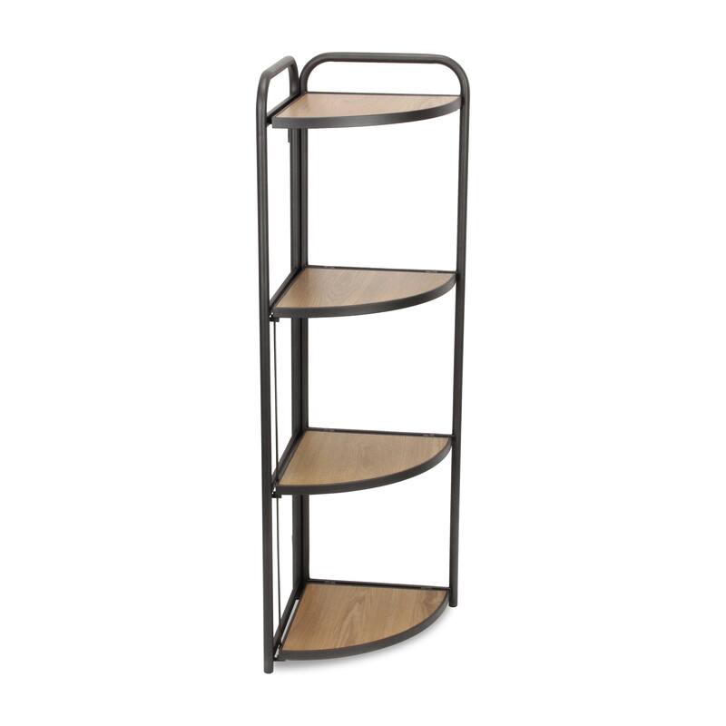 Lefeld 4 Tier Foldable Corner Shelf