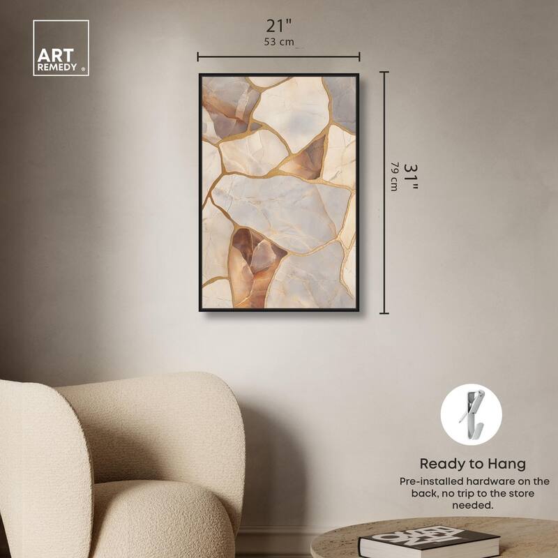 Textured Earthy Tones II Canvas by Art Remedy