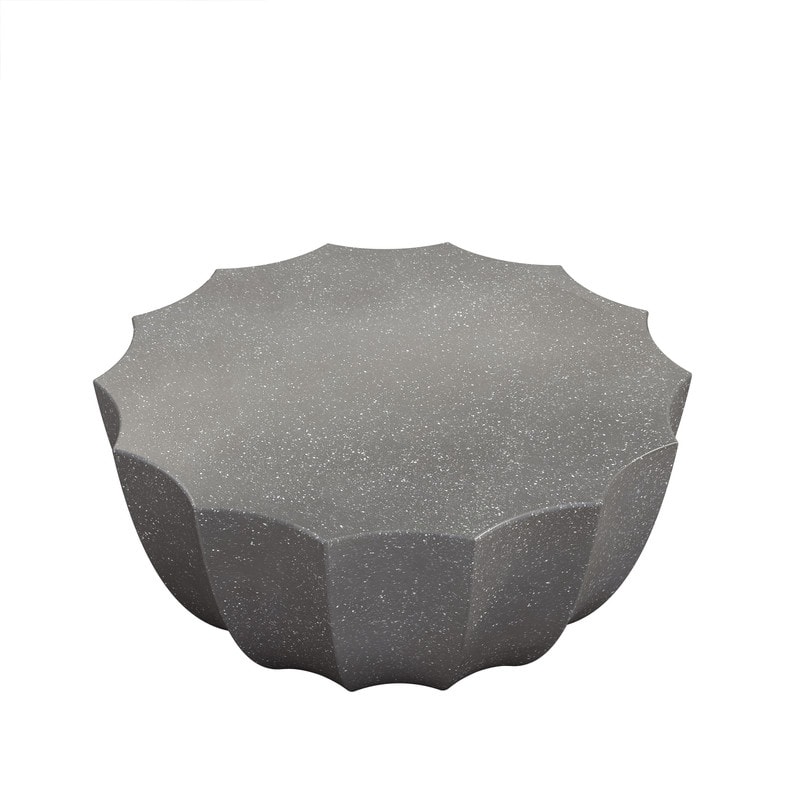 35.43" Durable Modern Stylish Coffee Table, Suitable for Indoor and Outdoor Use, Ideal for Patio, Garden, and Backyards. - Grey