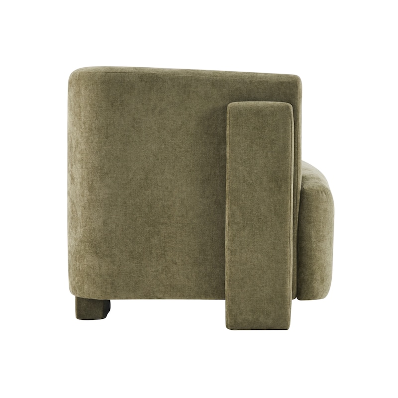 Christopher Knight Home - Modern Upholstered 77.56" 3-Seat Sofa with Geometric Block Arms