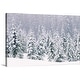 preview thumbnail 1 of 8, "Snow covered pine trees" Canvas Wall Art