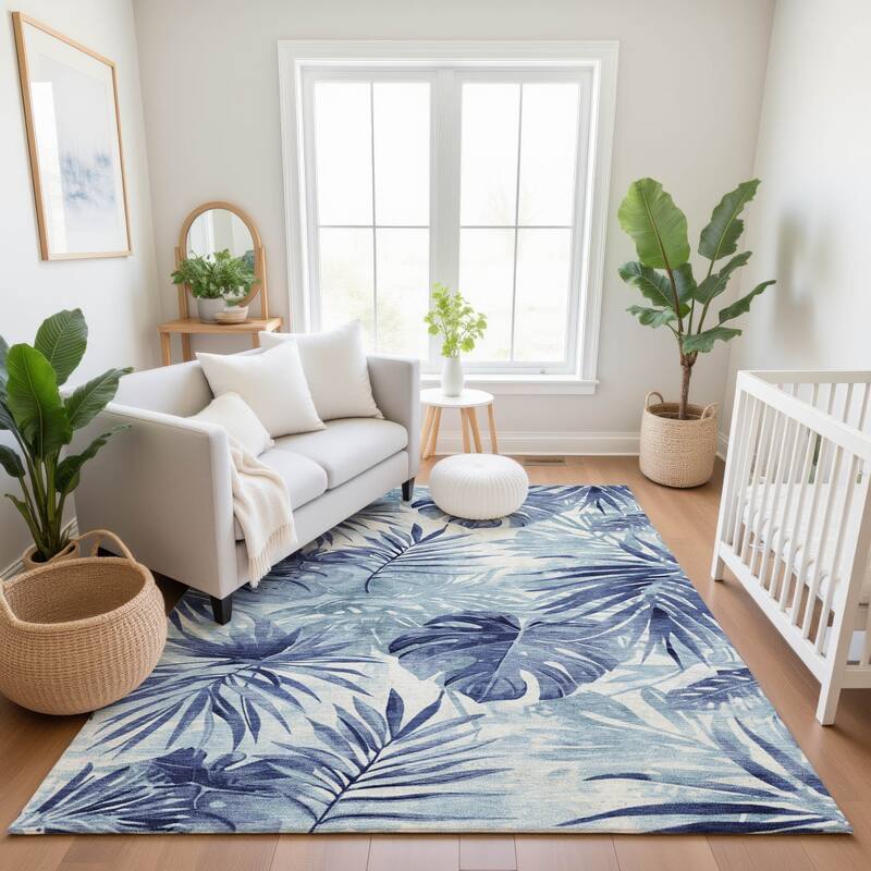 Premium Washable Super Soft Tropical Floral Mayfield Rug