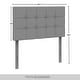 preview thumbnail 14 of 17, CraftPorch Classic Button-Tufted Rectangle Upholstered Headboard