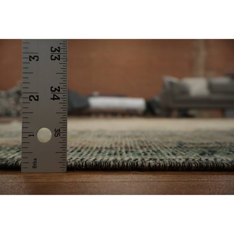 Hand Knotted Oriental 100% Wool Carpet Transitional Floral Beige & Ivories Anatolian Area Rug - 8' 9'' X 5' 8''