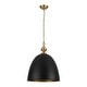 preview thumbnail 11 of 23, Mid-Century Modern 1-Light Bell Dome Large Pendant Light 17.7in