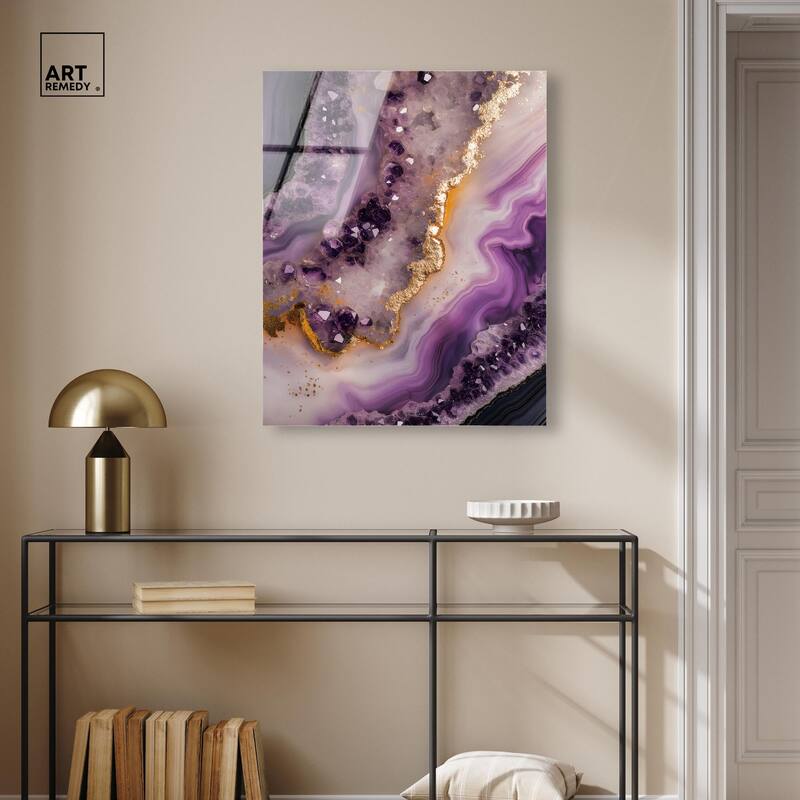 Amethystine Dream I Acrylic by Art Remedy, Ready to Hang