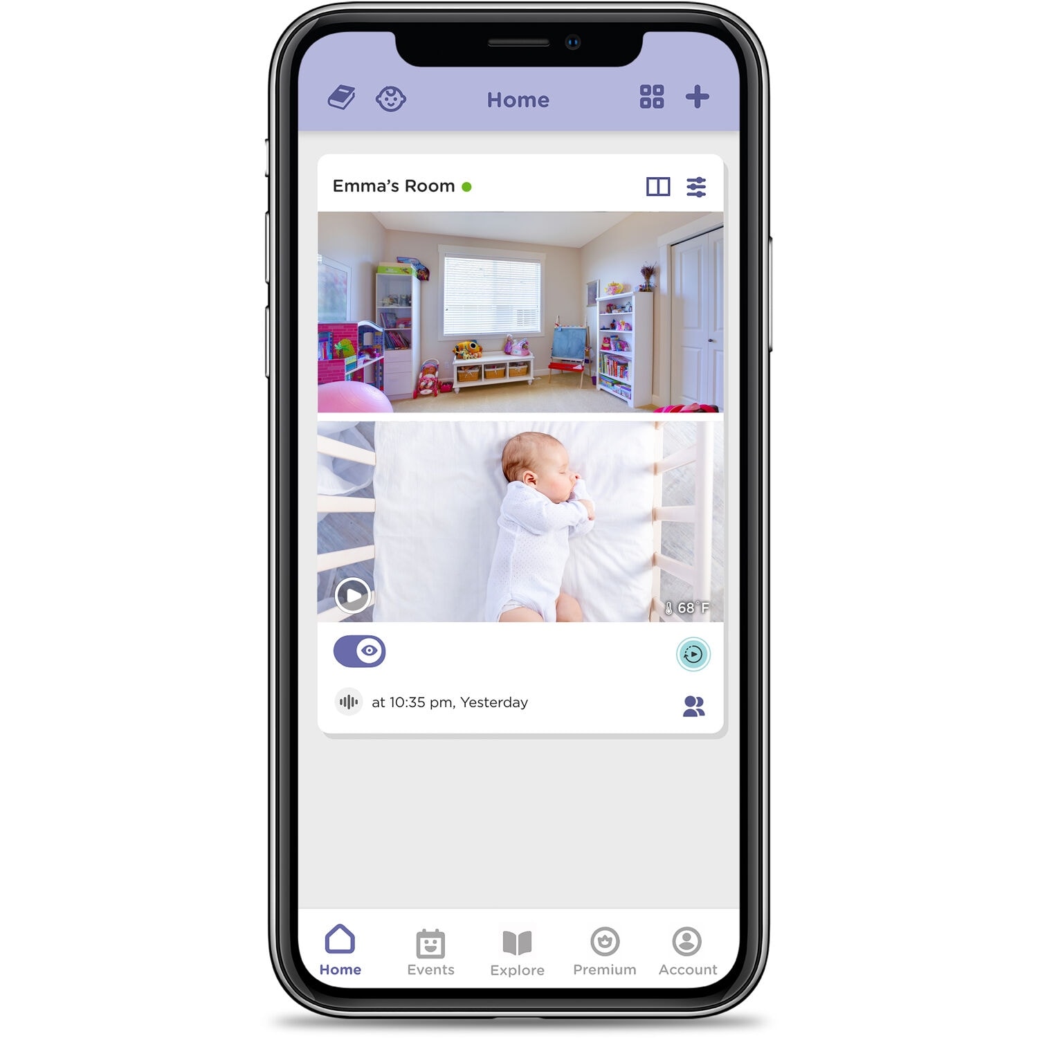 Hubble Connected Nursery Pal Dual Vision Smart Camera Wi-Fi Baby