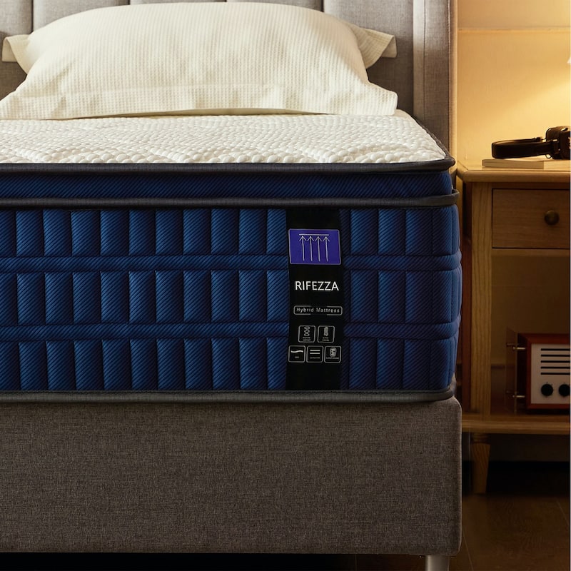 14 inch Hybrid Mattress Medium-Firm Gel Memory Foam Fiberglass-Free