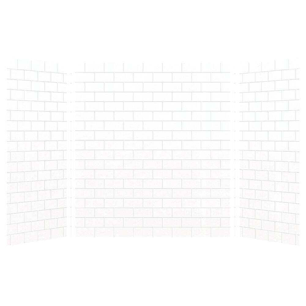 Transolid SWK603672 SaraMar 60" W x 36" D x 72" H Three Panel Shower