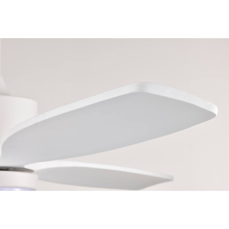 Yerma 52-inch Solid Wood and Metal Lighted Ceiling Fan with LED Lighting