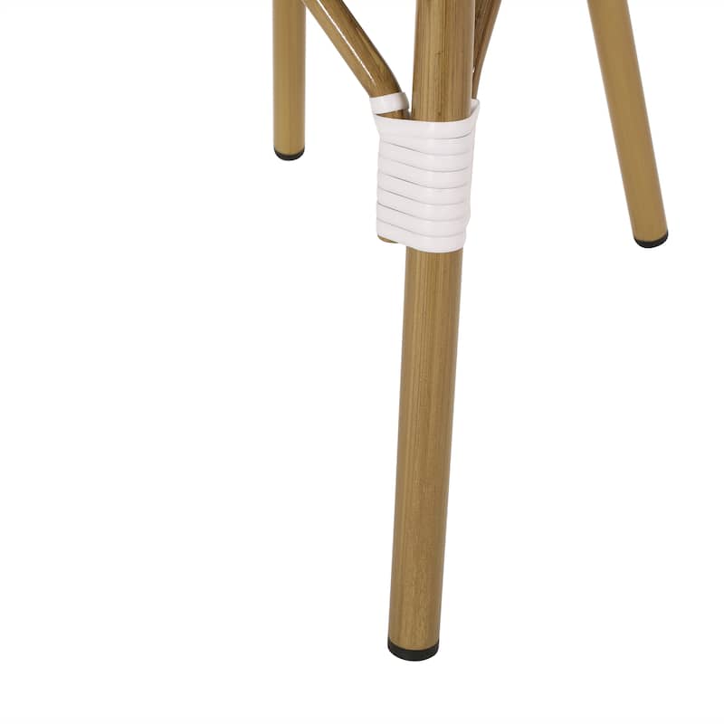 Elize Outdoor French Cafe Chairs (Set of 4) by Christopher Knight Home