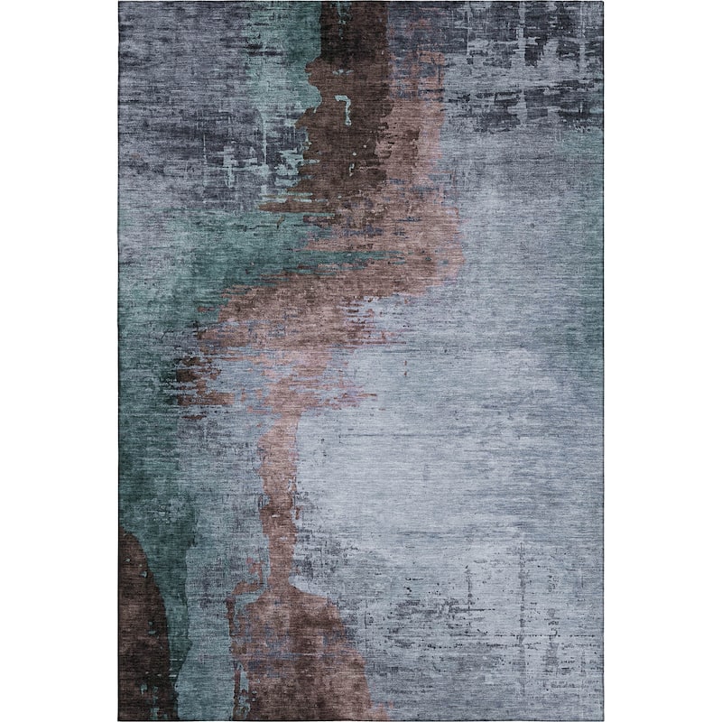 Premium Washable Super Soft Abstract Soid Mayfield Rug