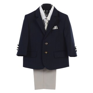 Lito 5Pc Suit 3711 White Jacket Vest Pants LS Shirt /& Tie Sz 2 3 or 4T #11204