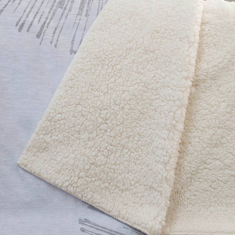 Premium Machine Washable Contemporary Burst Sherpa Throw Blanket