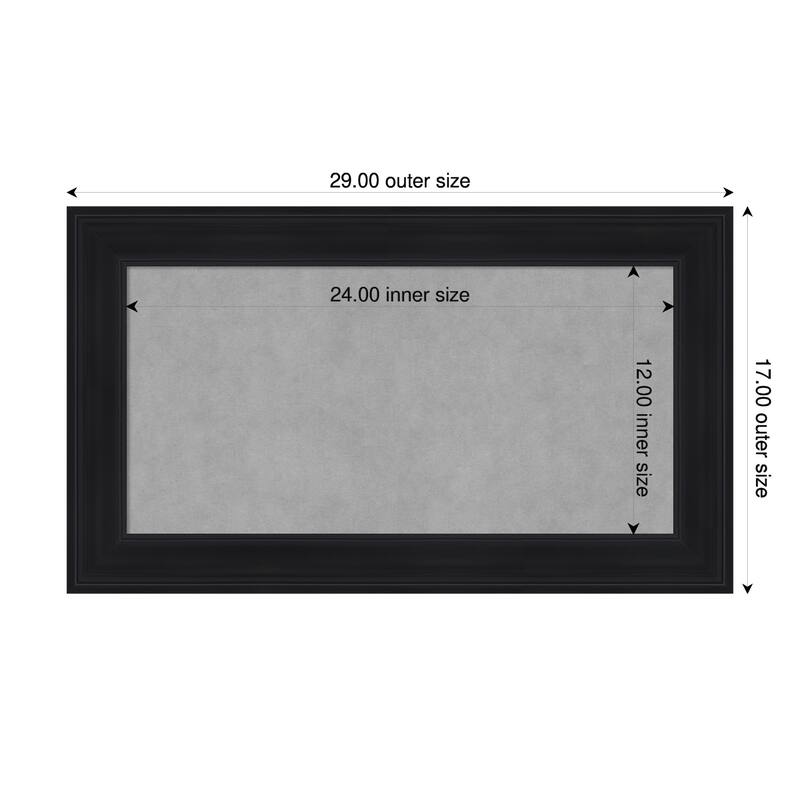 Amanti Art Abbey Black Framed - 29 x 17 in