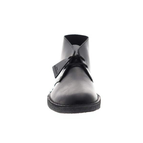 mens desert boots black