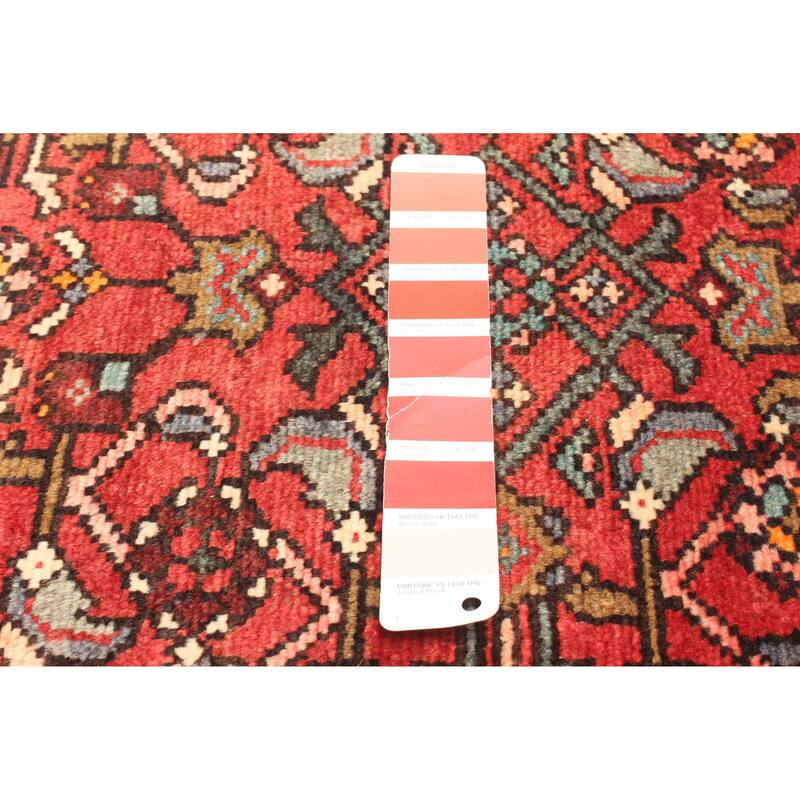 ECARPETGALLERY Hand-knotted Andelz Red Wool Rug - 2'11 x 10'0