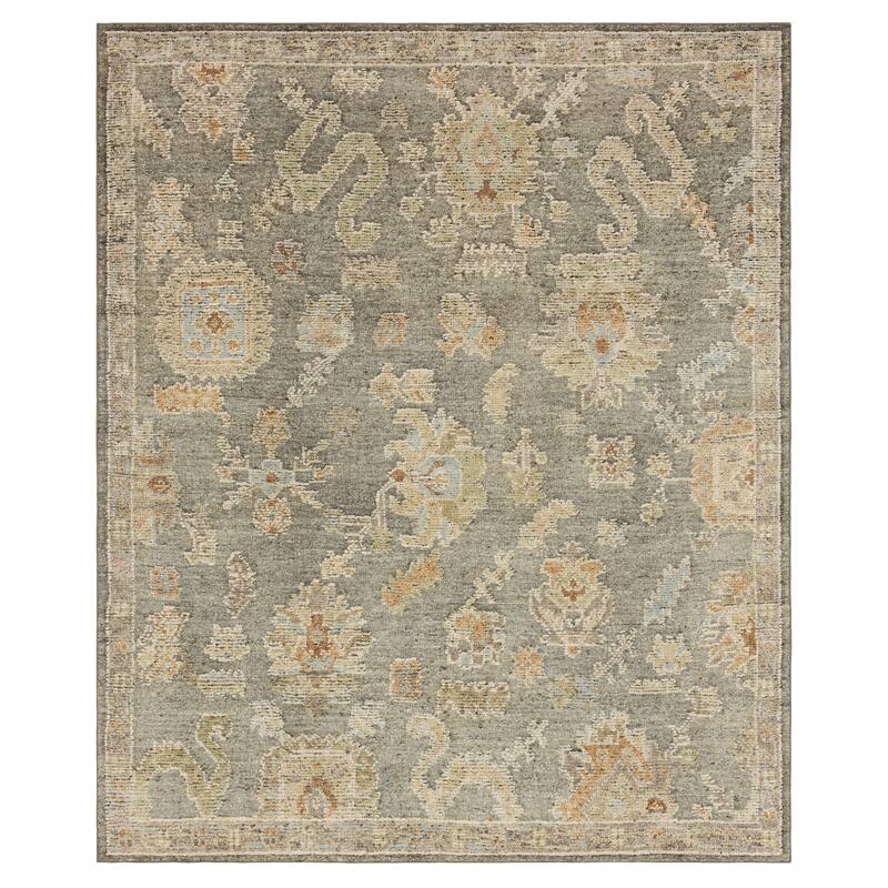Karastan Berkswell Ornamental Hand Knotted Area Rug - 8' x 10' - Grey - Rectangle
