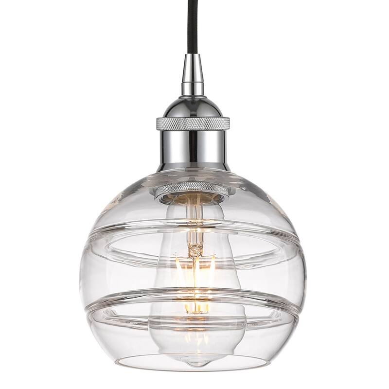 Innovations Lighting 616-1P 8 6 Rochester Pendant Rochester 6" Wide - Polished Chrome / Clear