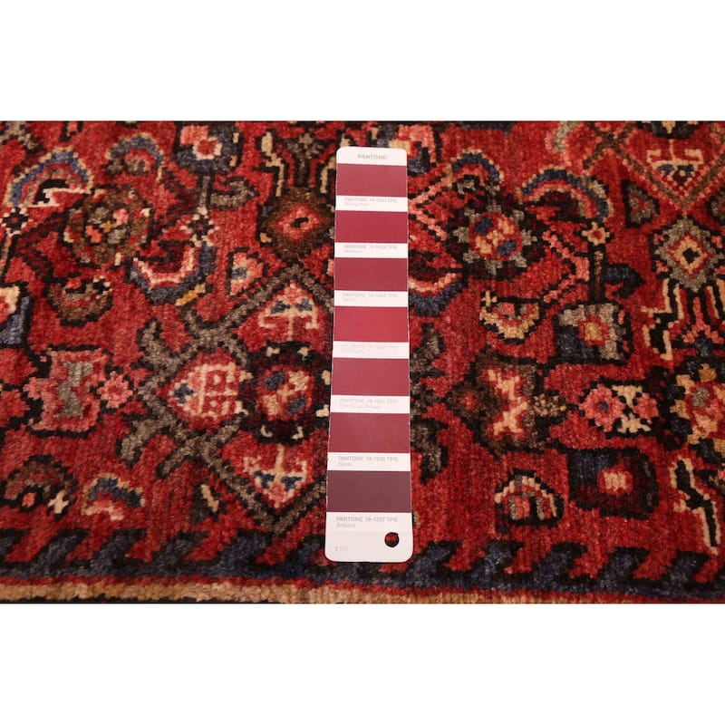 ECARPETGALLERY Hand-knotted Andelz Red Wool Rug - 3'8 x 10'6