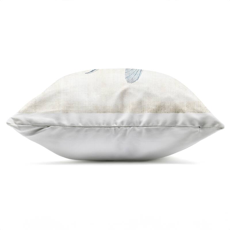 Stupell Fish Impression Sea Life Printed Outdoor Throw Pillow Design by Susan Arnot