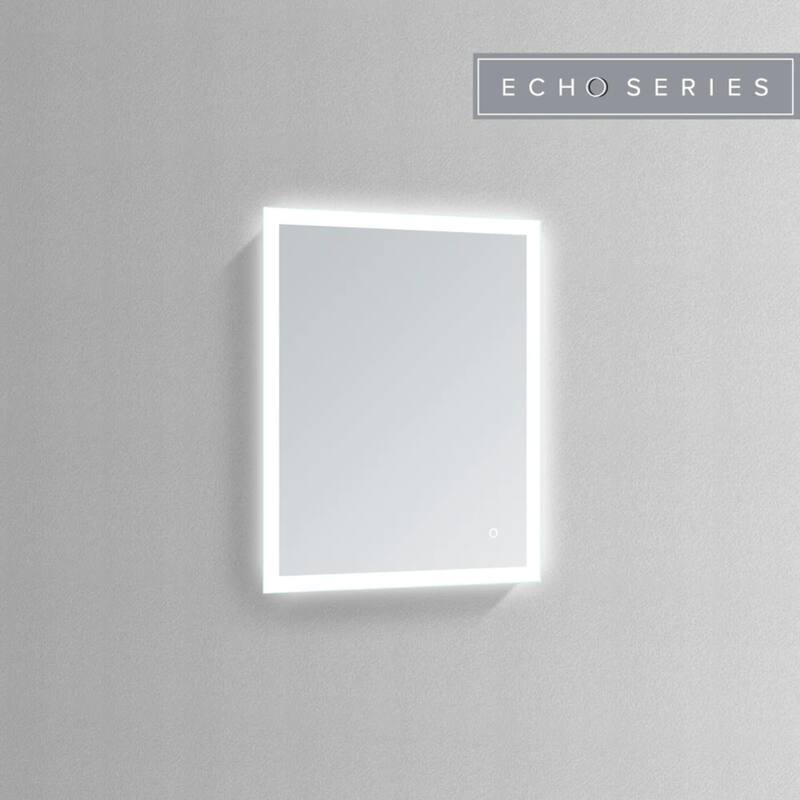 Modern Mirrors Pulsar Illuminated Vanity Mirror, Wall Mounted Makeup Mirror - IP44 - 40 x 24