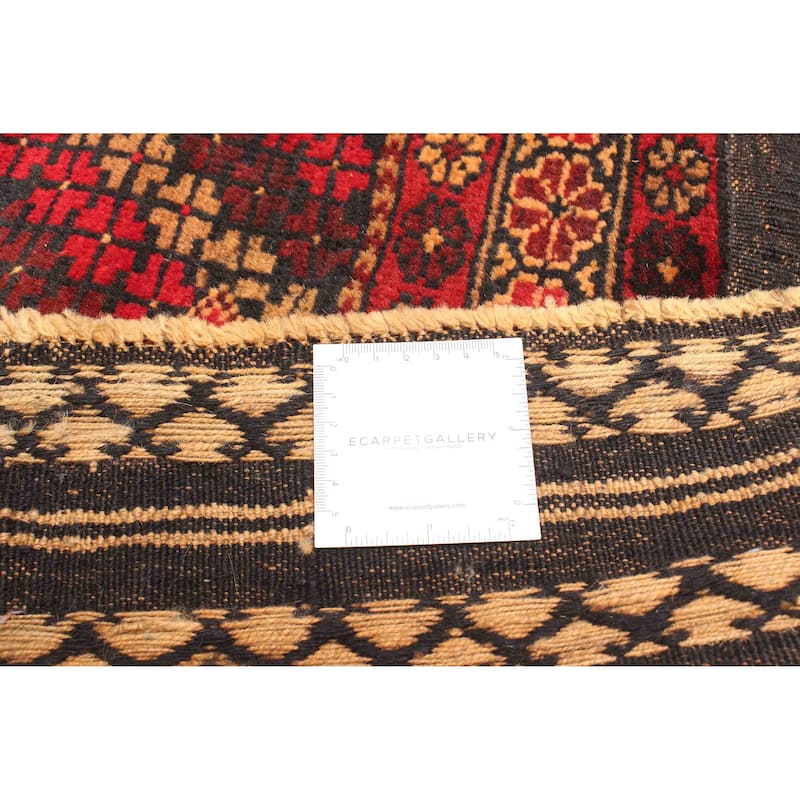 ECARPETGALLERY Hand-knotted Teimani Red Wool Rug - 2'8 x 4'11