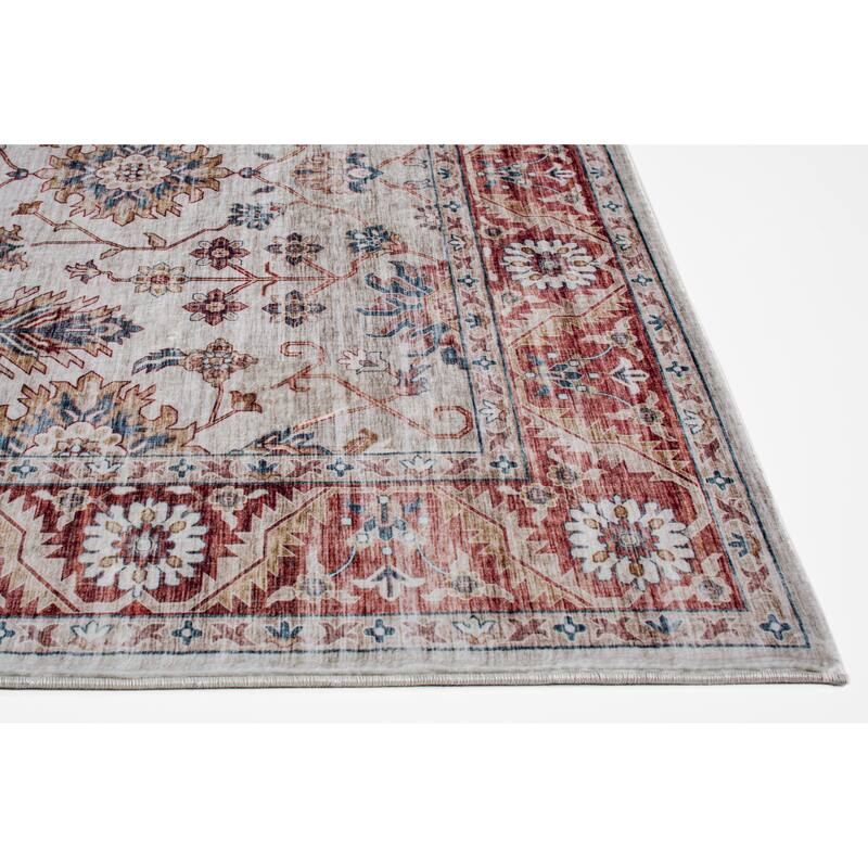 Domani Comfort Distressed Oriental Faux Fur Rug