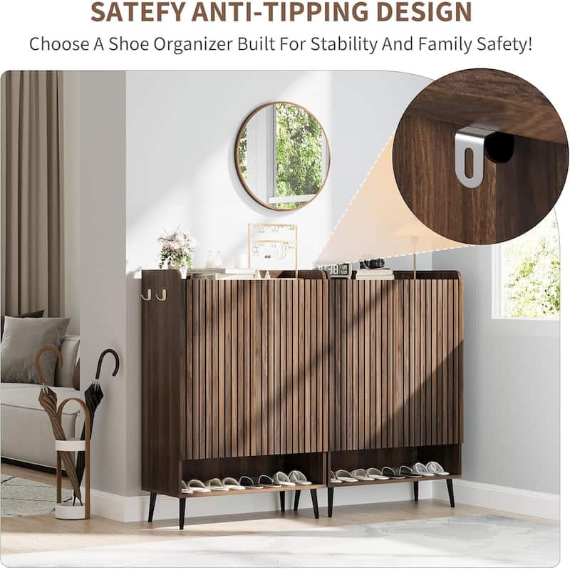 6-Tier Shoe Cabinet Organizer for Hallway, Entryway, Living Room