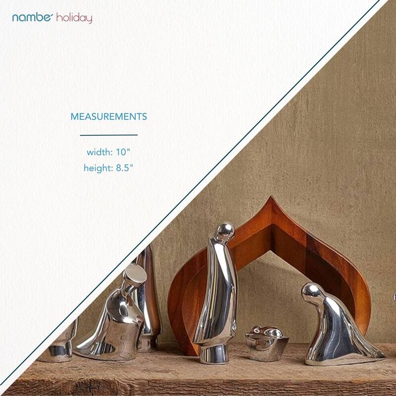 Nambe Nativity Scene Figurines