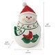 preview thumbnail 4 of 2, Pfaltzgraff Winterberry Snowman with Cardinal Cookie Jar,10 Inch