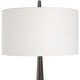preview thumbnail 5 of 5, Tapered Base Table Lamp Floor Lamp with drum Shade - 67.25" - Black