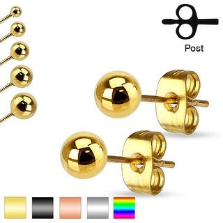 Stainless Steel Ball Earrings Find Great Jewelry Deals Ping Pair Of Stainless Steel Hollow Ball Stud Earrings 3mm