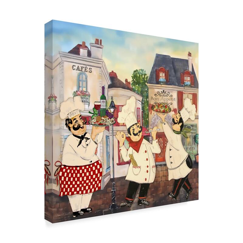 Jean Plout 'Italian Chefs' Canvas Art
