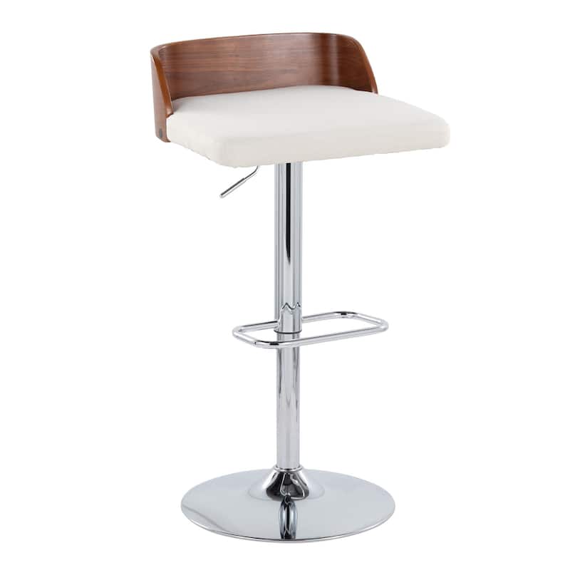 Carson Carrington Marstrand Adjustable Bar Stool with Rounded Rectangle Footrest (Set of 2)