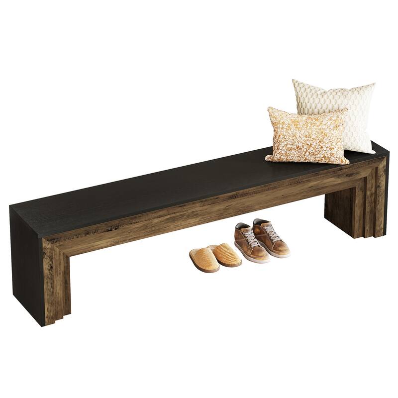 71" Extra Long Entryway Bench, Shoe Bench Seating for Hallway, End of Bed, Living Room, Sofa Back, Dining Room