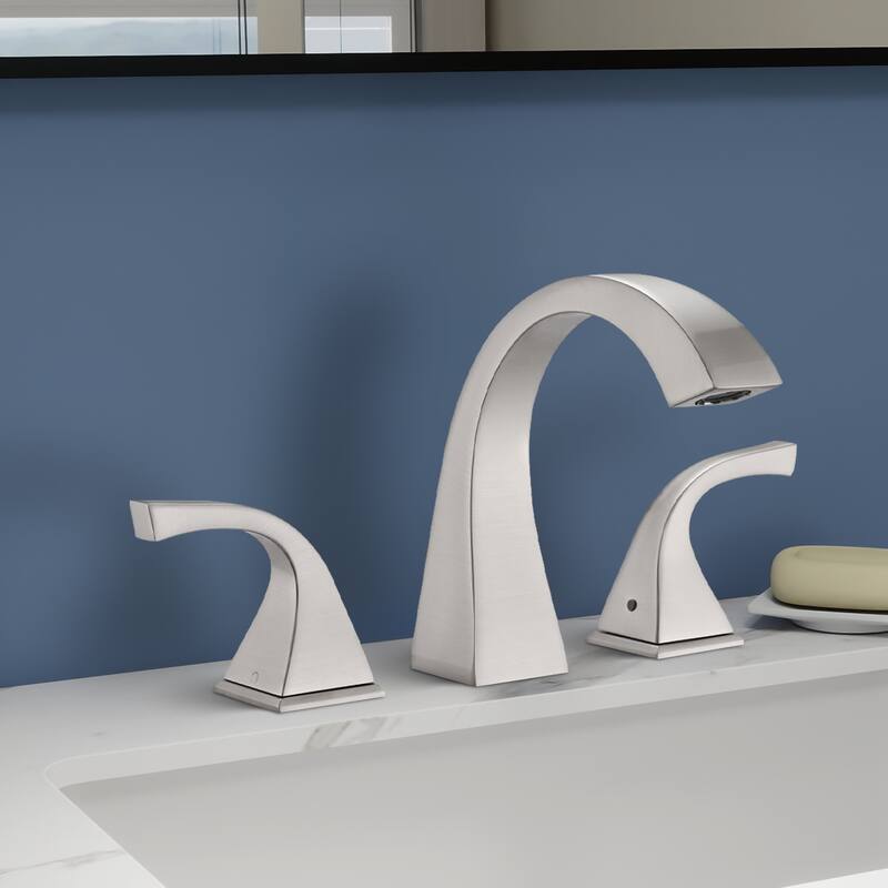 Topcraft Two Handle Bathroom Sink Faucet with Pop-Up Drainer