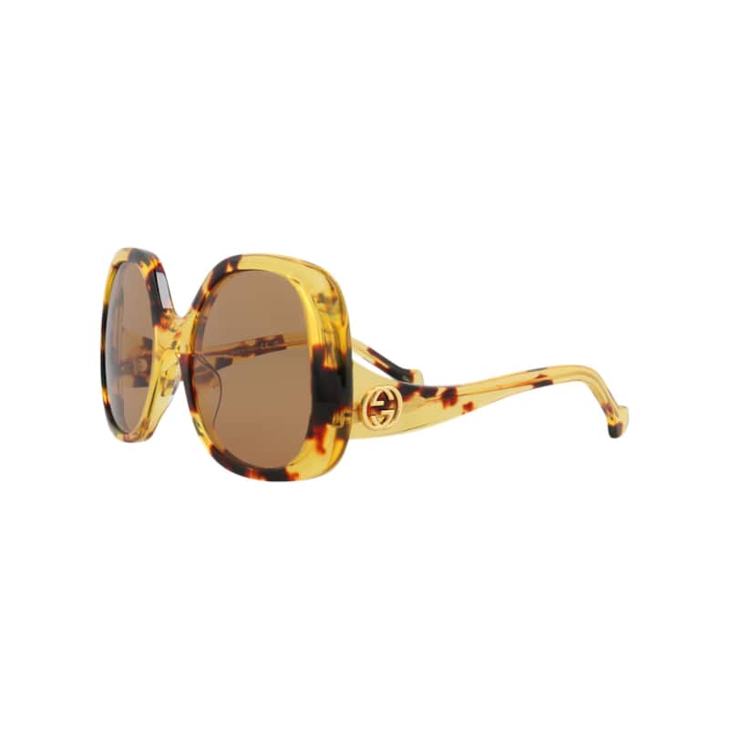 Gucci Round-Frame Acetate Sunglasses
