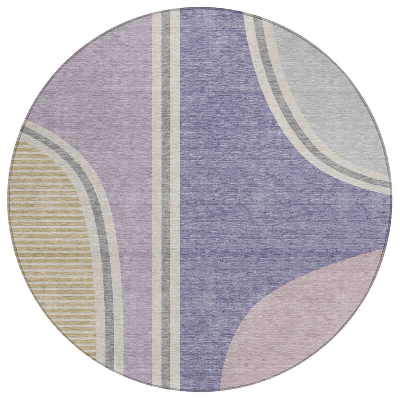 Machine Washable Indoor/ Outdoor Contemporary Keely Chantille Rug