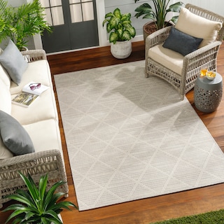 Livabliss Ravello Transitional Trellis Indoor/ Outdoor Area Rug