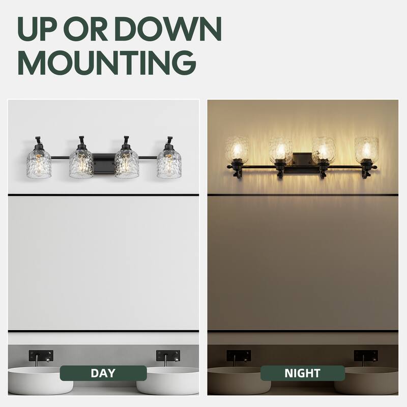 Modern 3/4-Light Bathroom Vanity Light