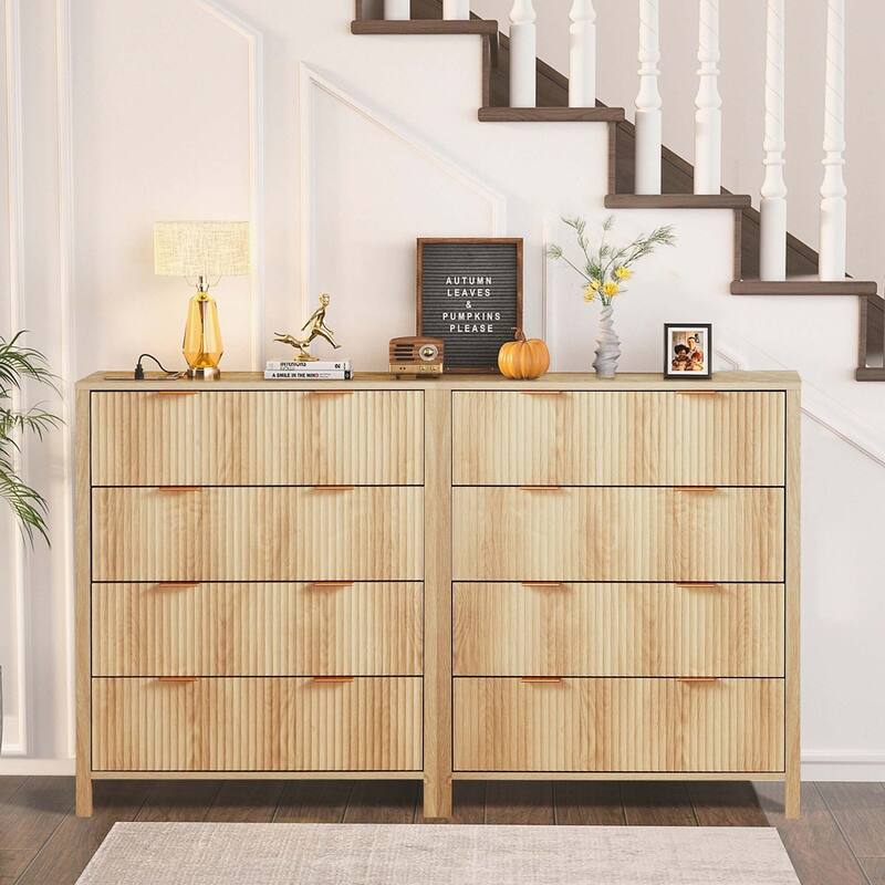 Wooden 4-Drawer Storage Cabinet Dresser